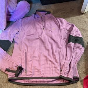 Nike Lavender Quarter-Zip Jacket